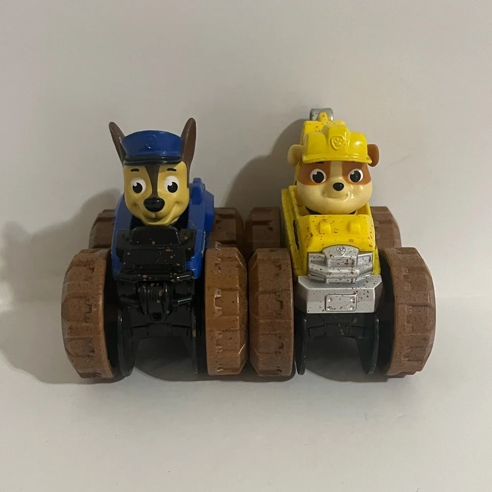 Paw Patrol Chase And Rubble Muddy Monster Truck Rescue Racers